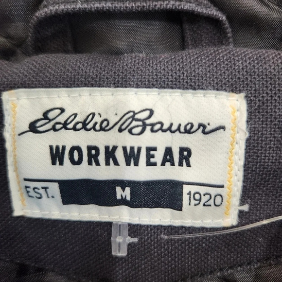 Eddie Bauer Workwear Hooded Duck Canvas Work Jacket ,Men's Medium NWOT - Picture 7 of 9